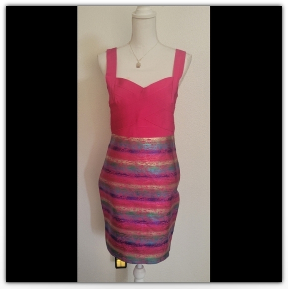 NWT Wow Couture bandage style dress size large - Picture 1 of 11